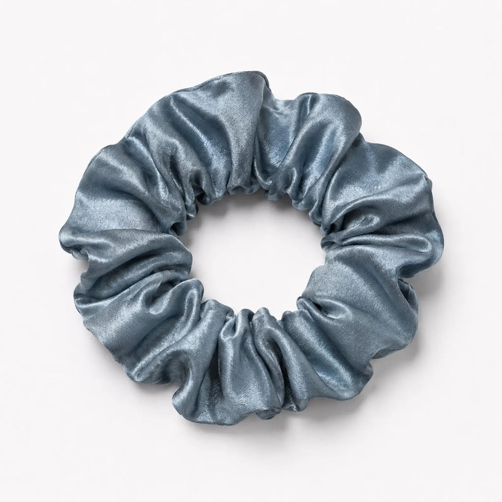 Blue Breeze – Mulberry Silk Scrunchie