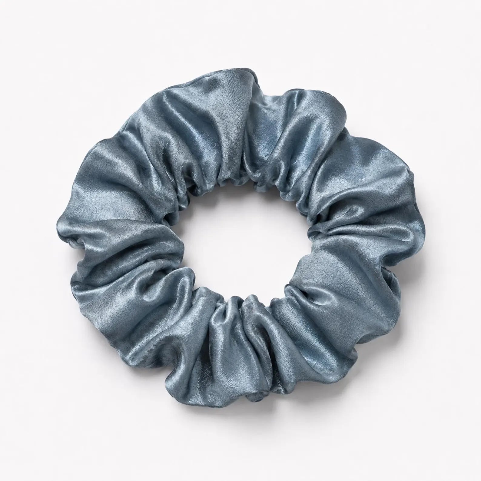 Blue Breeze – Mulberry Silk Scrunchie