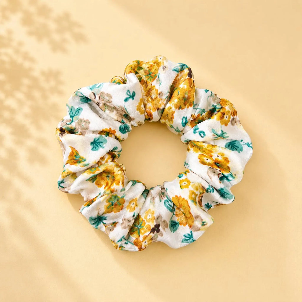 Boho Floral Scrunchie