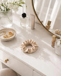 Champagne Glow Mulberry Silk Scrunchie