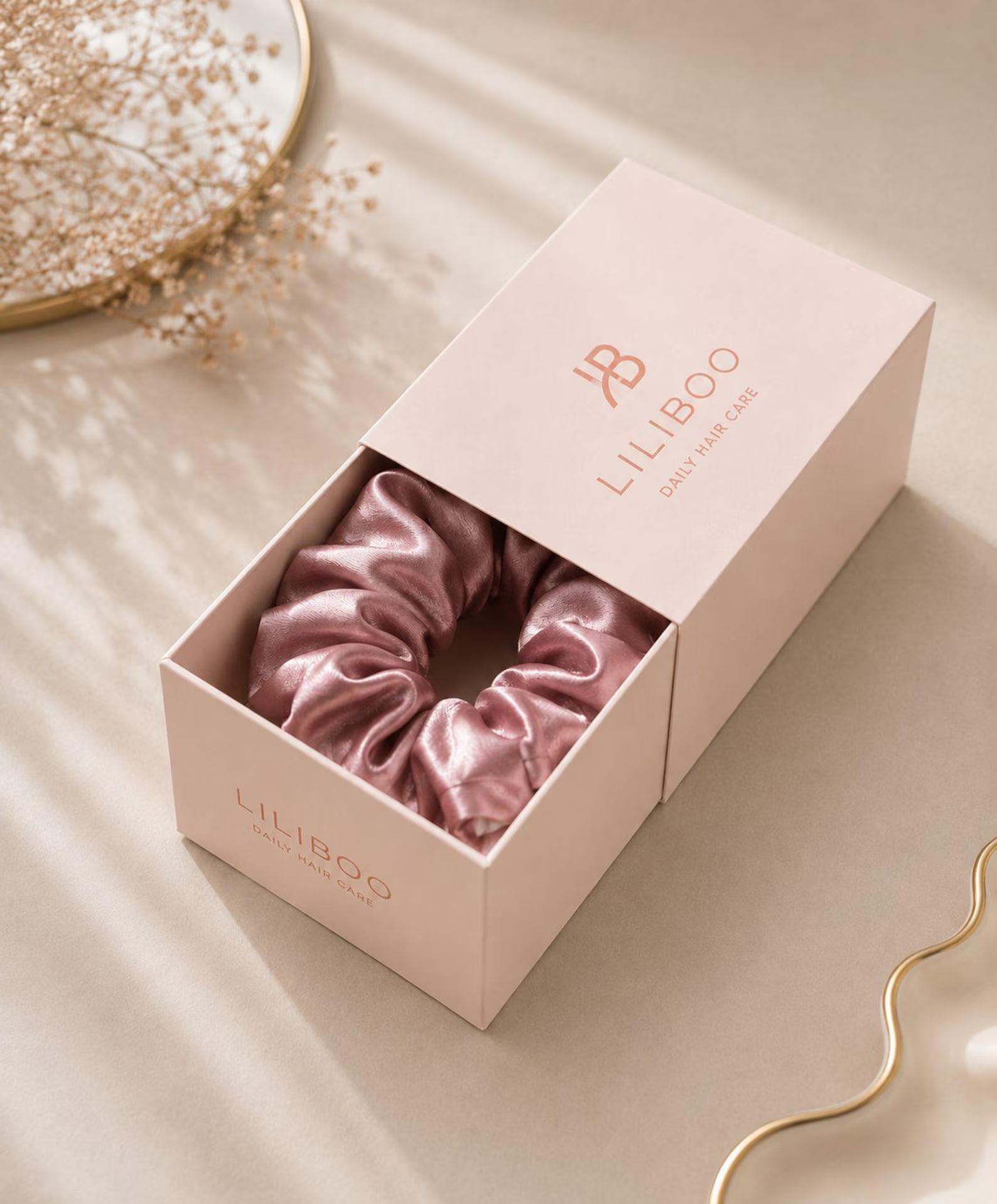 Dust Pink Mulberry Silk Scrunchie