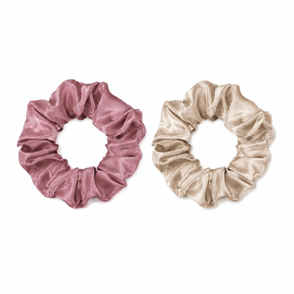 Mulberry Silk Scrunchie Set of 2 – Gentle on Hair, Luxuriously Soft