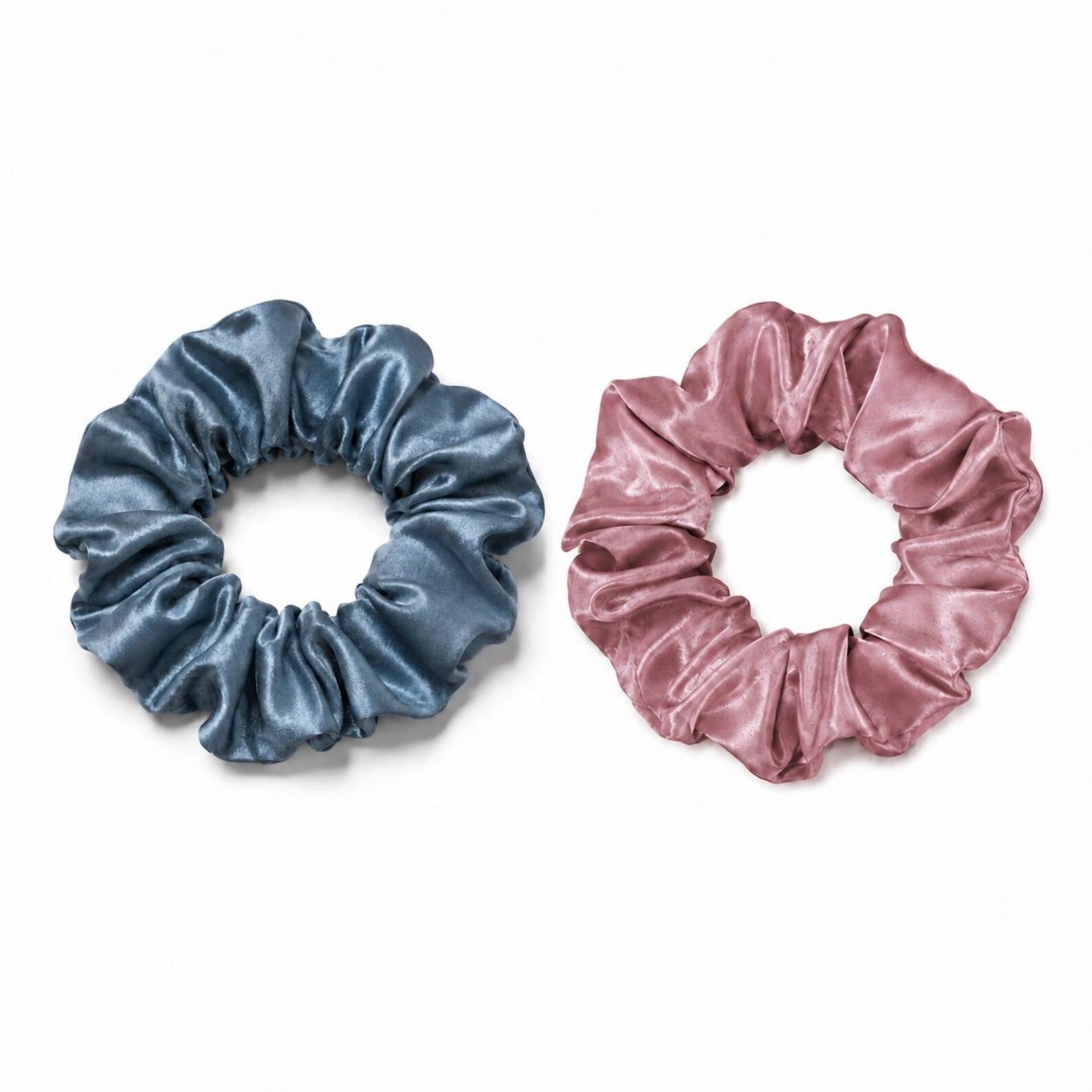 Mulberry Silk Scrunchie Set of 2 – Gentle on Hair, Luxuriously Soft