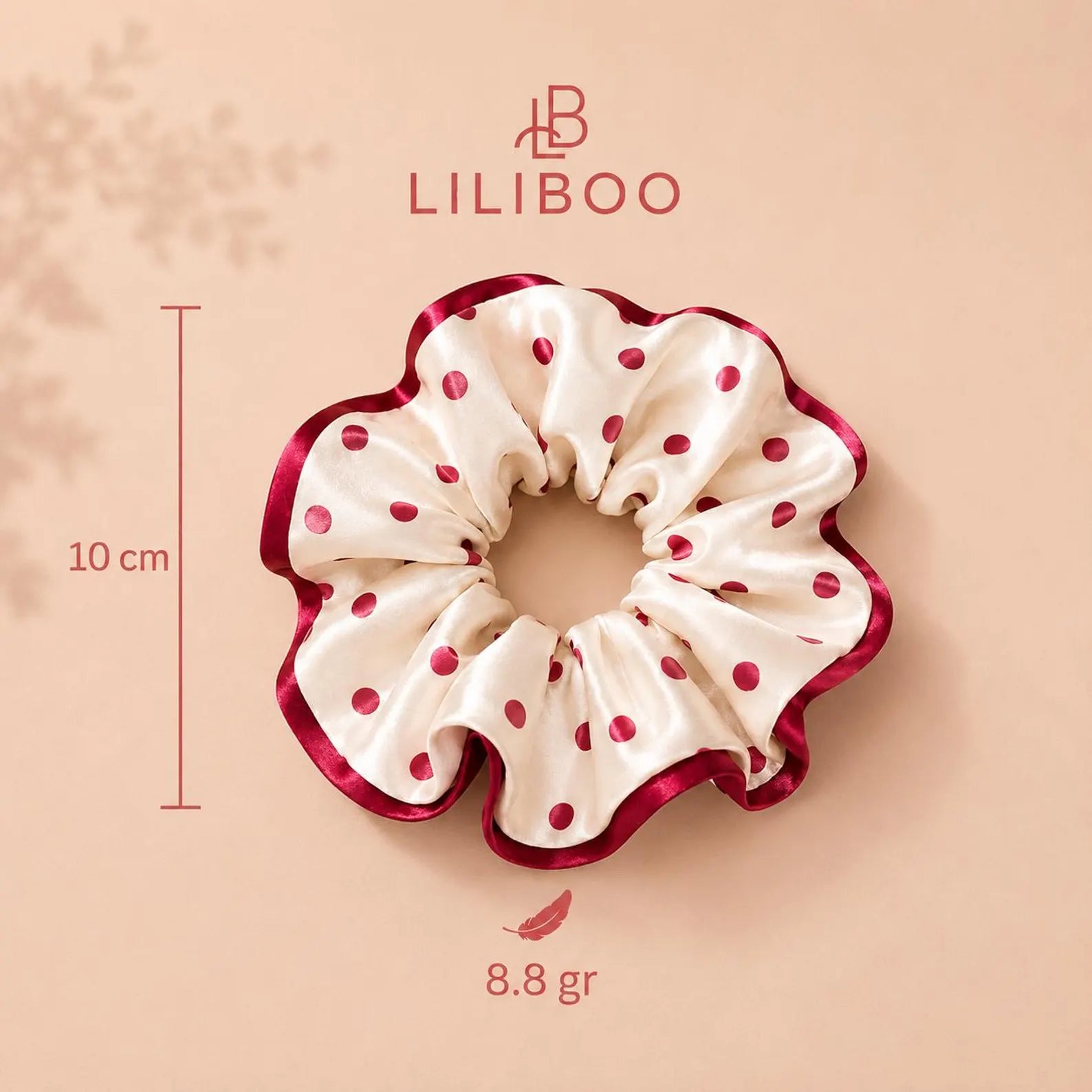 Burgundy Silk Scrunchie Set (Pack of 3)